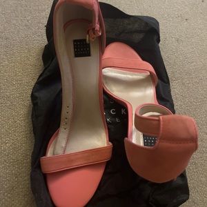 White House Black Market Pink Heel Sandal Size 10